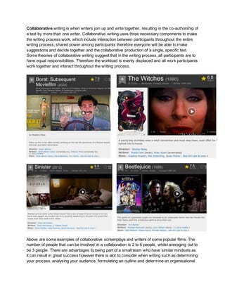 Unit 19 Screenwriting | DOCX