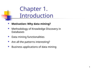 Introduction to Data Mining and Data Warehousing | PPTX