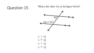 Question 15 
 