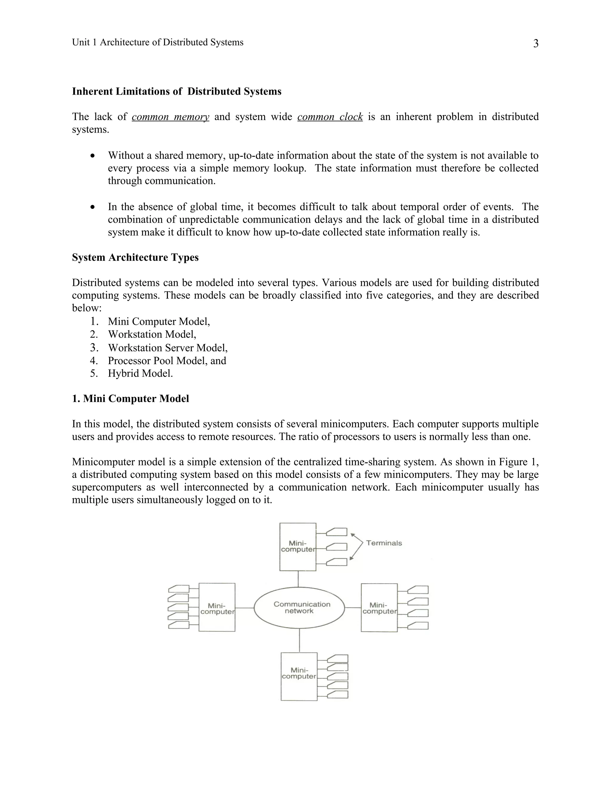 Unit 1 architecture of distributed systems | DOC