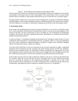 Unit 1 architecture of distributed systems | DOC