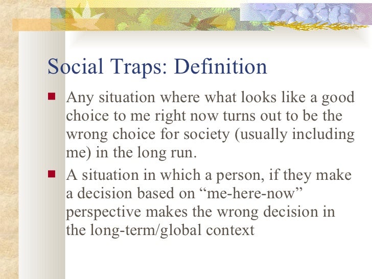 Unit1a Social Traps