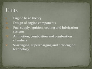 IC ENGINE PARTS STUDY AND INTRODUCTION | PPT