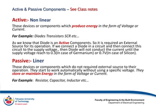 Fundamentals of Electrical Engineering: Resistors, Components, and ...