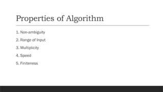 Unit – 1 Basics of analysis of an Algorithm.pptx
