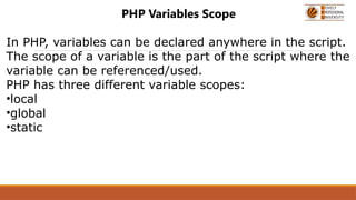 introduction to php and its uses in daily | PPTX
