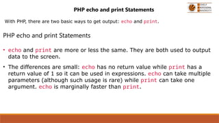 introduction to php and its uses in daily | PPTX