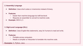 Hll Code Unit 1 : Introduction Overview of C; | PPTX