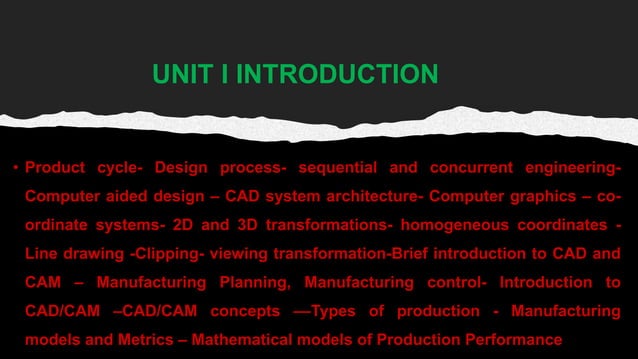 Introduction to CAD/CAM | PPT