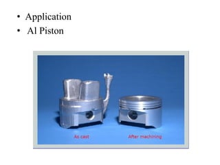 • Application
• Al Piston
 