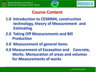 Unit 1 CE 376 Measurement and CESMM4 2020.pdf