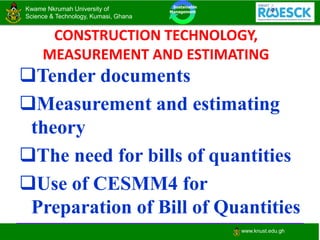 Unit 1 CE 376 Measurement and CESMM4 2020.pdf
