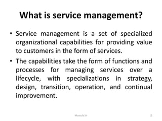 Unit 1 chap1 it service management | PDF