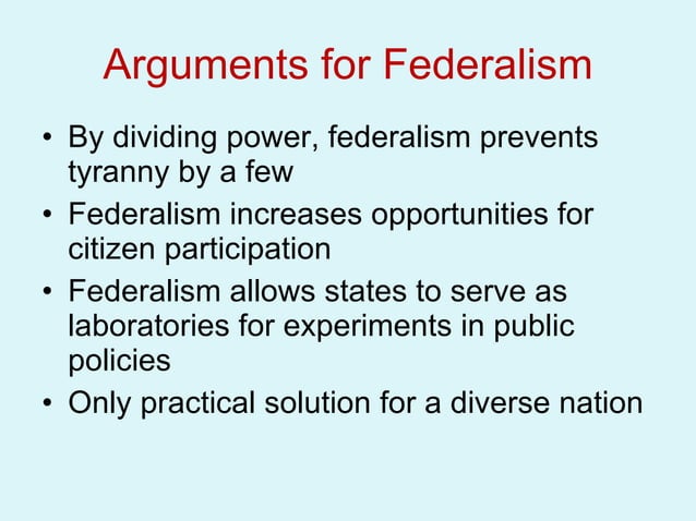 Unit+1,+chapter+3,+federalism | PPT