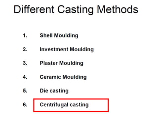 Fundamentals of Manufacturing Processes-Casting Technology