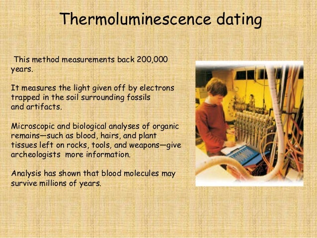 thermoluminescence dating method in archaeology