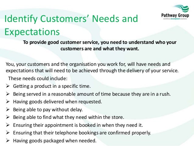 working at customer service