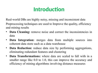 Unit 1 data pre processing steps to process data | PPTX