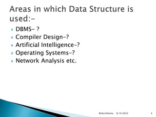 Unit 1 Data Structures Introduction L1.pptx | Databases | Computer ...