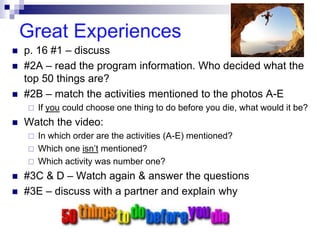 Speakout Upper Internmediate 2nd Ed Unit 1(2) | PPTX