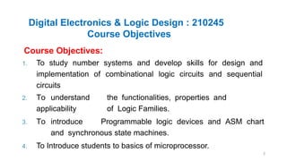 Digital Electronics and Logic Design unit 1 | PPTX