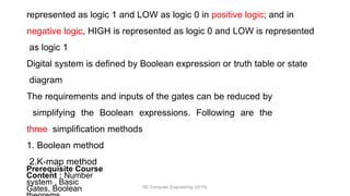 Digital Electronics and Logic Design unit 1 | PPTX