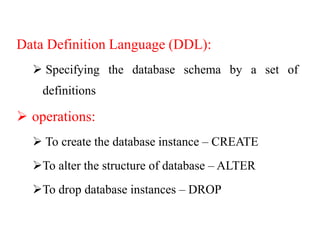 sql server tutorial part 1 ddl (data definition... Unit 1 DBMS | PDF