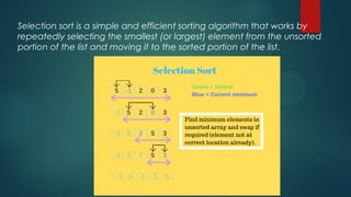 Data Structures in c contains basic of arrays sorting | PDF