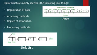 Data Structures in c contains basic of arrays sorting | PDF