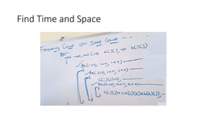 Find Time and Space
 