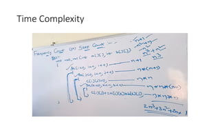 Time Complexity
 