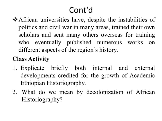 History of of Ethiopia and the Horn (Hist.1012) | PPTX