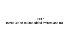 Comprehensive Overview of Embedded Systems and IoT Integration for ...