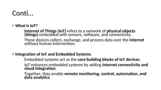 Comprehensive Overview of Embedded Systems and IoT Integration for ...