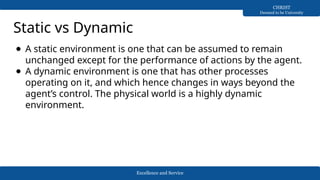 Types of environmnet in Multi Agent Systems | PPTX