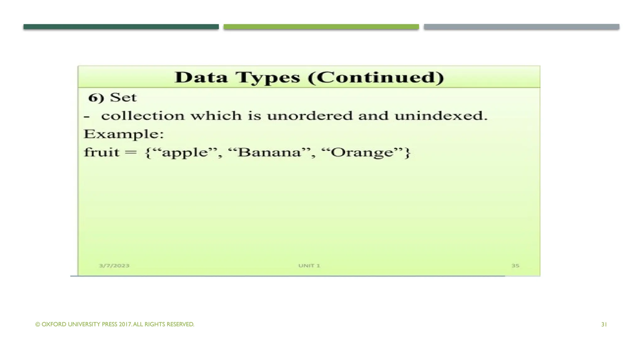 © OXFORD UNIVERSITY PRESS 2017.ALL RIGHTS RESERVED. 31
 
