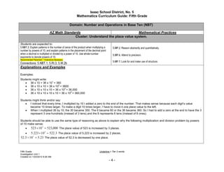 Unit 1 Fifth Grade cs 2012 2013 | PDF