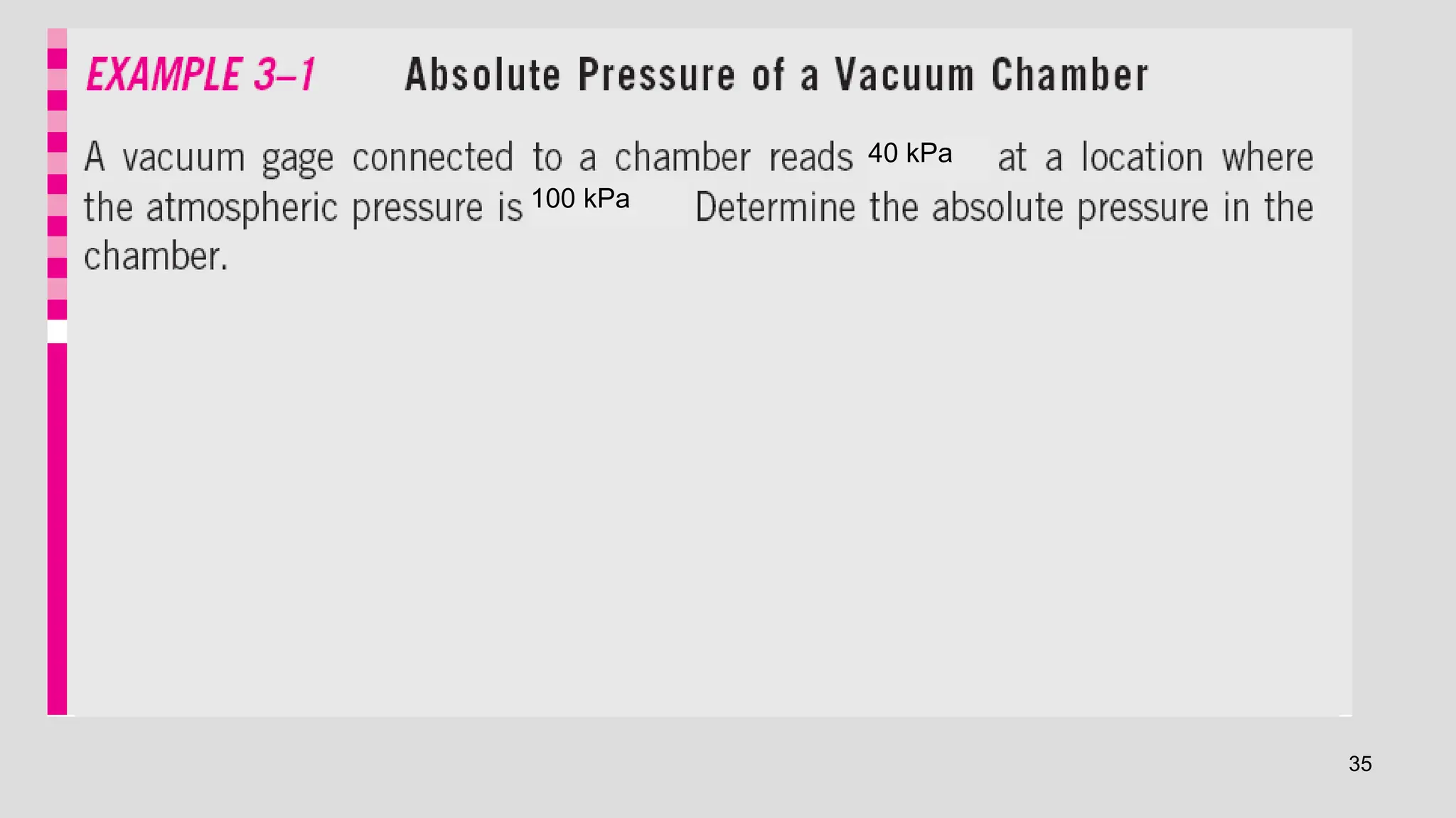 35
40 kPa
100 kPa
100 − 40 = 60 kPa
 