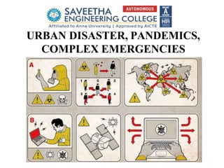 URBAN DISASTER, PANDEMICS,
COMPLEX EMERGENCIES
 