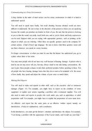 hotel management | DOCX