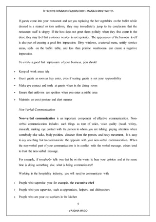 hotel management | DOCX