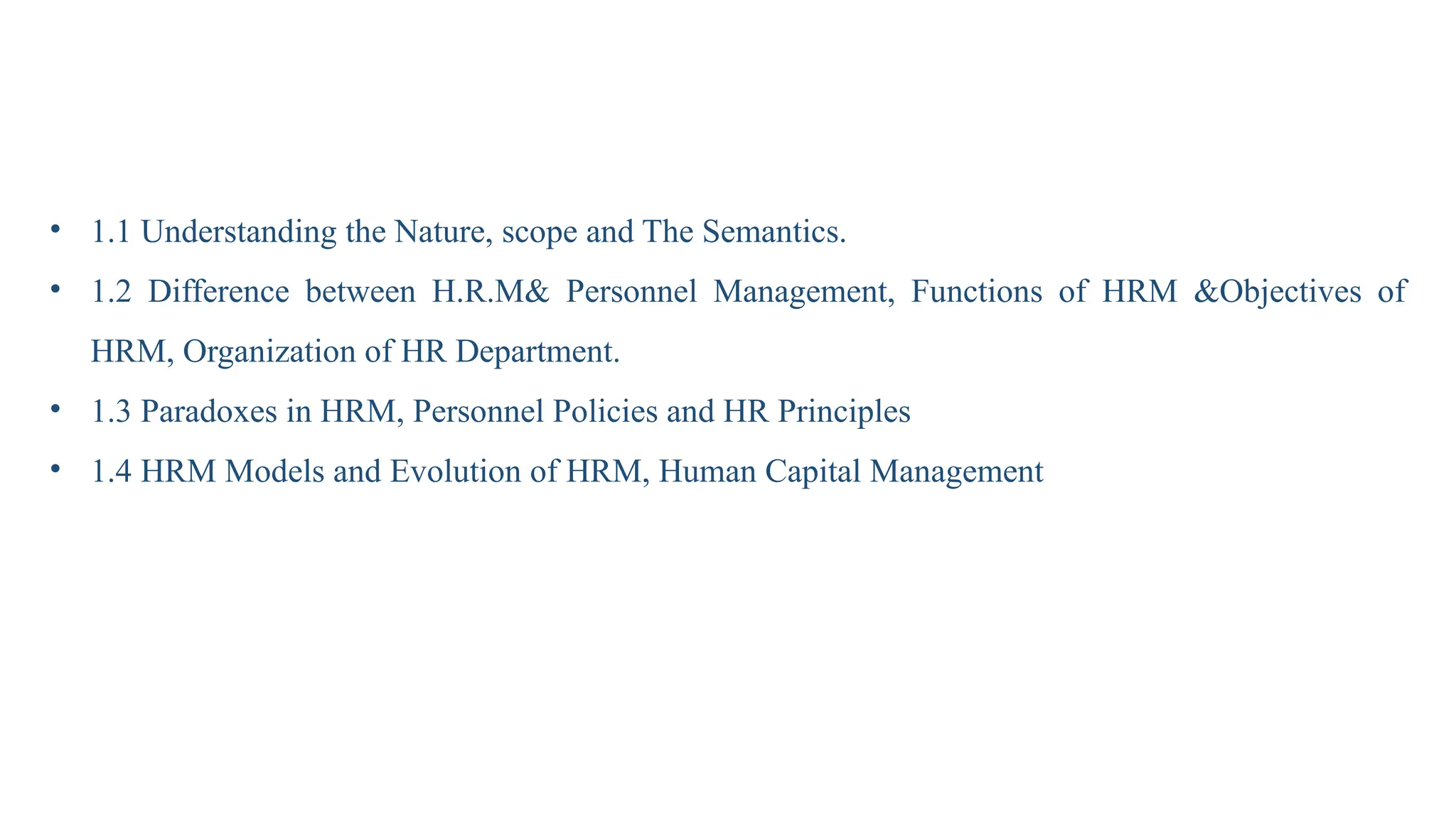 Introduction of Human Resources management | PPTX