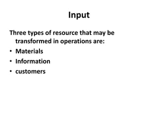 Operations Management Unit Two | PPT