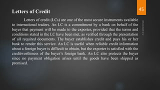 Lcs Letters Unit 1 international finance an overview | PPTX