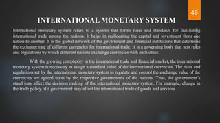 Unit 1 international finance an overview | PPTX