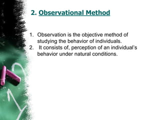Perceived Observation Subject Psychology introduction of psychology | PPTX