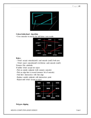 ME6501 Unit 1 introduction to cad | PDF