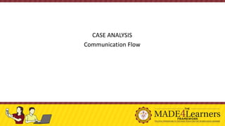 CASE ANALYSIS
Communication Flow
 