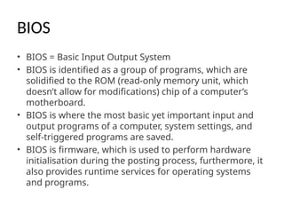 Introduction to Computer hardware and software | PPTX