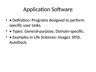 Introduction to Computer hardware and software | PPTX